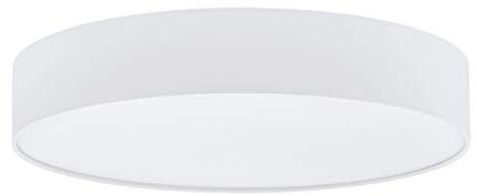 EGLO LED Deckenleuchte Romao 1, 1 flammige Deckenlampe aus Stahl, Kunststoff, Textil in Weiß, mit Fernbedienung, Farbtemperaturwechsel (warm, neutral, kalt), Nachtlicht, dimmbar, Ø 57 cm