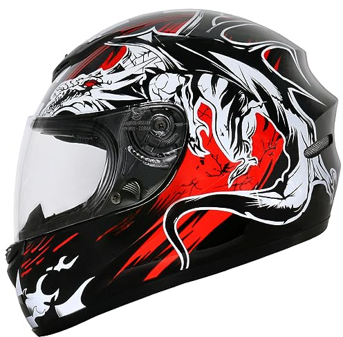 Zorax ZOR-819 Full Face Motorbike Helmet - Dragon L (59-60cm)