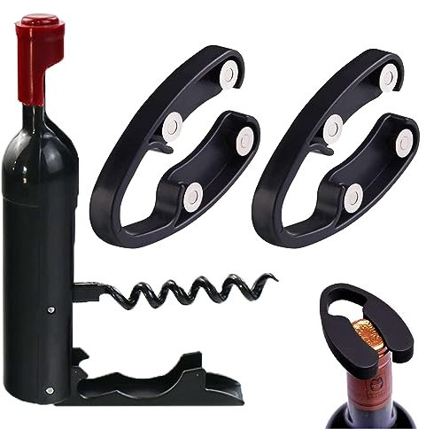 Lot de 2 coupe-capsules + 1 tire-bouchon, coupe-capsule pour bouteilles de vin, ouvre-bouteille multifonction pour bouteilles de vin