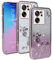 XINYEXIN Transparent Glitter Case for Xiaomi 13T / Xiaomi 13T Pro, Women Girls Bling Diamond Phone Case Ultra Thin Slim Portable Shockproof Protective Cover - Rose Gold