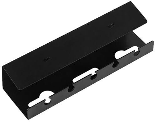 Hugsweet Under Desk Cable Management Tray - No-Screw Under Desk Cable Management Tray - Self-Adhesive Perforated Design Cable Hider No Desk Damage For Home Desk Wire & Cord Organization