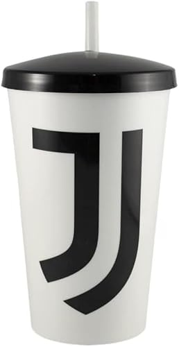 ILS I LOVE SHOPPING Bicchiere Ufficiale con Tappo in plastica 430ml per Tifoso Bambini Made in Italy (per JUVENTUS)