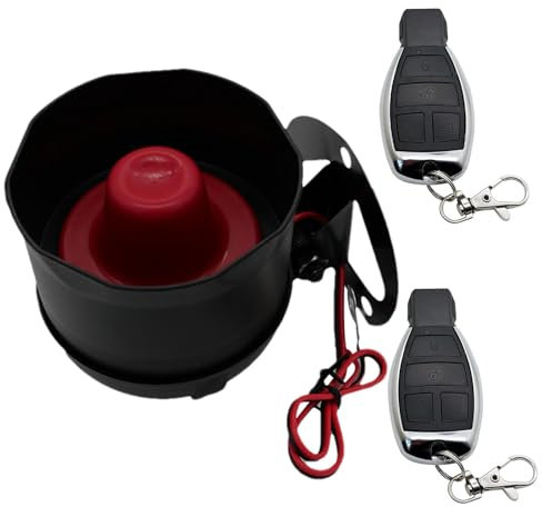 Humdcdy Vehicle Alarm System,12V Anti Theft Car Security Device Alarm System | Loud Clear Sound Adjustable Sensitivity 2 Remote Controls Alarm Systemfor Car Security