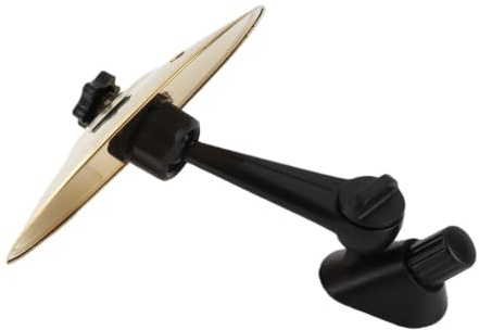 Pssopp Car Crash Cymbal, Minitrumma för Fordon med Justerbar Arm, Legering och ABS-material, Kul Luftventilstillbehör för Musikälskare (Guld)