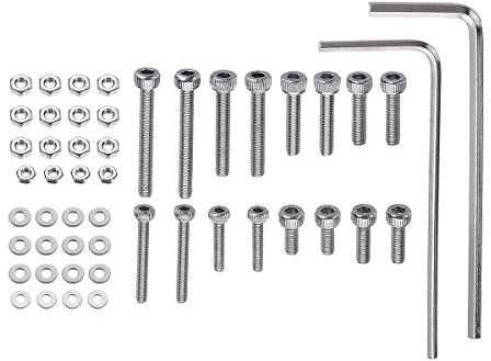 50Pcs Universal Cartridge Mounting Kit for Record Player Mounting Screw Bolts Nut Accessories