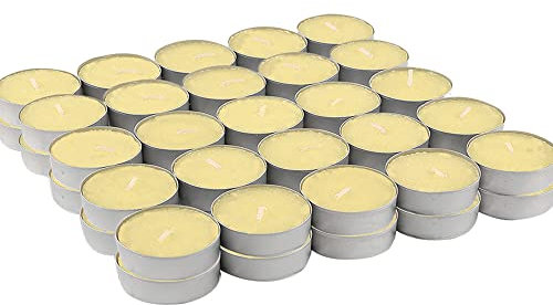 ZOPPER | 50 x Vanilla Tealights Scented Candles | Multipurpose | Smokeless with Impressive Fragrance | Ideal for Easily Decoration in Parties, Events & More