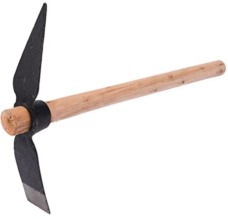 Qcwwy Garden Pick Axe,Pickaxe for Loosening Soil Archaeological Projects And Cultivating Vegetable Gardens And Flower Beds Cutter Steelhead with Handle