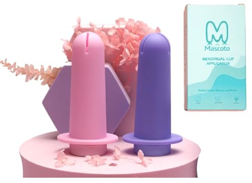 Applicateur de coupe menstruelle, insertion sans effort et confortable, réutilisable et compatible avec la plupart des coupes menstruelles, pour adolescents ou débutants (doit être utilisé avec du
