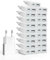 SCHITEC 20Pack Cargador USB de 5W 5V/1A 2 Puertos USB C + USB A Adaptador de Enchufe para iPhone, Lector de Libros Electrónicos, Xperia, MP3, Smartphone Galaxy S8,Huawei