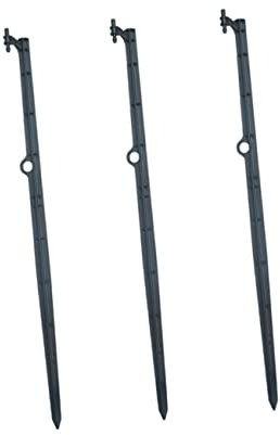 BCOATH 20piezas Estacas Soporte Microriego Accesorios Riego Goteo Para Huerto Jardín Varillas Plásticas Resistentes Para Pipeline Horticultura Insertadas Suelo