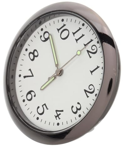 Levemolo Miniature Electronic Wall Clock Model for Doll Houses Realistic and Round Clock Lightweight Functional Decor for Mini Style Living and Photography Props
