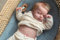 Scnbom 20inch 50cm Reborn Babys Madchen silikon wie echtes Puppen schlafend lebensechte Toddler Augen zu