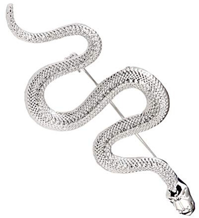 Holibanna Schlange Brosche Thriller Tier Metall Punk Brosche Pin Abzeichen Schmuck Halloween Schlangenschmuck