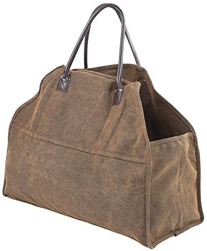 AMONIDA Portalegna, Borsa per Legna da ardere Borsa per Legna da ardere con Comodi Manici per Barbecue da Campeggio per caminetto