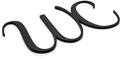 Placa para puerta de inodoro, autoadhesiva, color negro