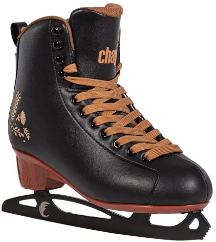 Chaya Merlot Black – hochwertiger und komfortabler Damen Schlittschuh mit Edelstahlkufe Gr. 35-42 für Anfänger und Fortgeschrittene