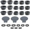 SRJQXH Wasserhahn Adapter, 3 Sätze Wasserhahn Luftsprudler Adapter, Wasserhahn Aufsatz Anzug, Wasserhahndüse Adapter mit Dichtungsring, für Küchenarmaturen, Spülbecken-Wasserfilter