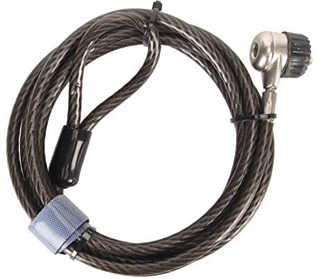 Candado de Seguridad para Computadora Portátil, Candados de Cable para Computadora Portátil de Longitud Ajustable y Flexibilidad con 2 Llaves, Candado de Cable de Seguridad