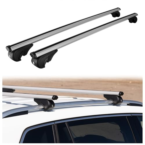 CHROMEMASTER Portapacchi da Tetto, Barre Tetto; Compatibile con Toyota RAV4 2016-2018; Per il Trasporto di Box da Tetto, Portabiciclette, Scala | Struttura Leggera e Resistente in Alluminio