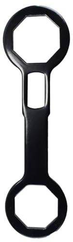 Durlo Clé à fourche de moto 46 mm/50 mm, clé en aluminium usinée CNC pour fourche avant, clé à double tête 8 pans