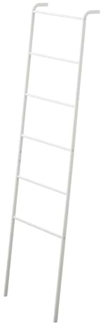 YAMAZAKI Home Plate Leaning Ladder Hanger - Bathroom Storage Rack Holder Stand, 63 - Steel