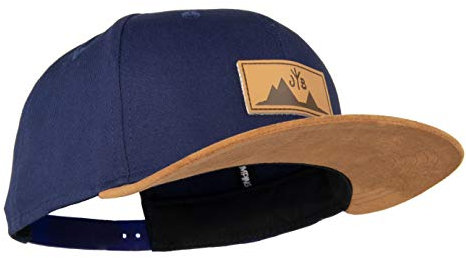 Jumping Bird Baseball Cap Unisex Großklockner • Outdoor Snapback Cap • Individuell verstellbar und leicht abwaschbar • Kappe aus 80% Baumwolle Blau
