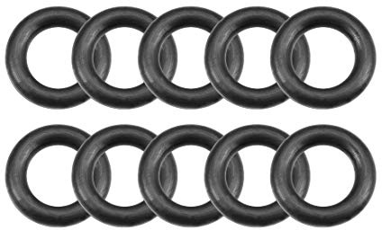 sourcing map Nitrile Caoutchouc Joints Toriques 12mm OD 7mm ID 2.5mm Largeur Métrique Nitrile Caoutchouc Joint Étanchéité Paquet de 10