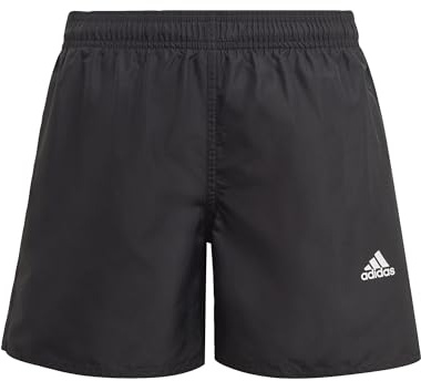 Adidas Bambino Classic Badge of Sport Swim Shorts, Black, 15-16 Years