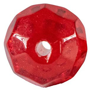 LMAB Carolina Rig, Texas Rig Perlen, Glasperlen zum Angeln für Finesse Rig, Stopper Set für Bullet Gewichte, Angel-Vorfach Zubehör, Barsch-Angeln & Zander-Angeln, 6 mm, Farbe Red