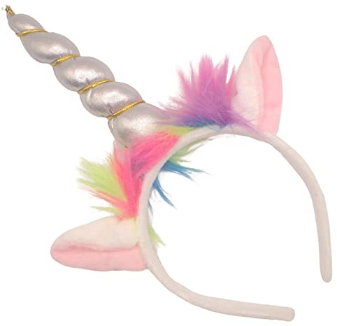 Topkids Accessories Unicorn Headbands Unicorn Horns Unicorn Hats Unicorn Ears Kids Fancy Dress Adult Fancy Dress Halloween Unicorn Horn Headband Adult For Girls Animal Headbands Animal Ears (Silver)