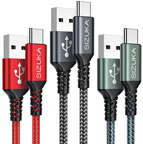 USB C Kabel, [3Stück 2M] Ladekabel USB C Fast Charge Schnellladekabel Typ C Ladekabel für Samsung Galaxy S22 S21 S20 S10 S9 S8 Plus, Note 10 9 8, A71 A53 A33 A20 usw…
