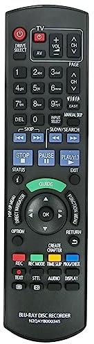 AULCMEET N2QAYB000345 Télécommande de rechange pour enregistreur Blu-ray Panasonic DMR-BW850 DMR-BW750