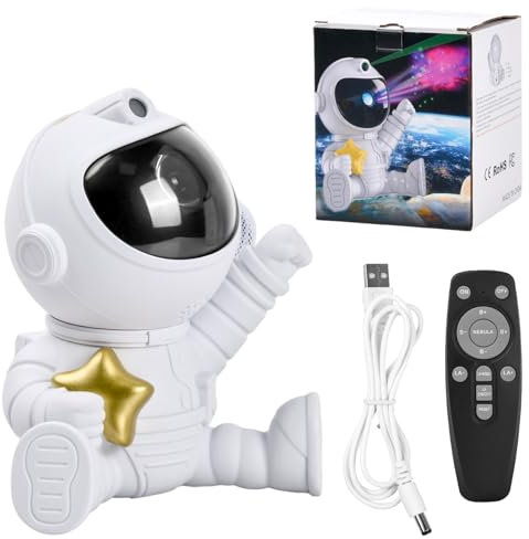 Bezavea Astronaut Galaxy Projector - 360Adjustable Star & Nebula Cloud Ceiling Light with Remote Control