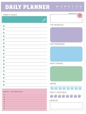Agenda organizadora de lista de verificación de tareas, bloc de notas de planificación actualizada, sin fecha, organizador de planificación diaria para el trabajo
