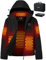 Brimekey Elektrische Jacke Für Damen Mit Batterie 7.4V 12000mAh, Wärmend, Winddicht, Wasserdicht Elektrojacke Mantel