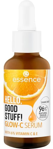 Essence Cosmetics Hello, Good Stuff Glow-C Siero, Levigante, con Vitamine, Curativo, Naturale, 30 ml