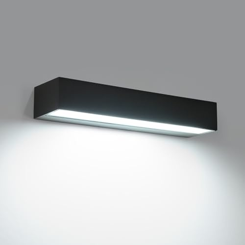 Goeco Applique da Parete Esterno, Lampada da Parete LED 16W, Luce Neutra 4500K, Impermeabile IP65 Applique Moderna per Terrazza, Ingresso, Giardino, Garage