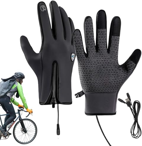 Générique Gants De Skis Rechargeables – Gants d'hiver Chauffants, Gantt pour Écran Tactile | Gantt Coupe-Vent pour Skis, Snowboard, Randonnée, Sports De Plein Air, Hommes, Femmes