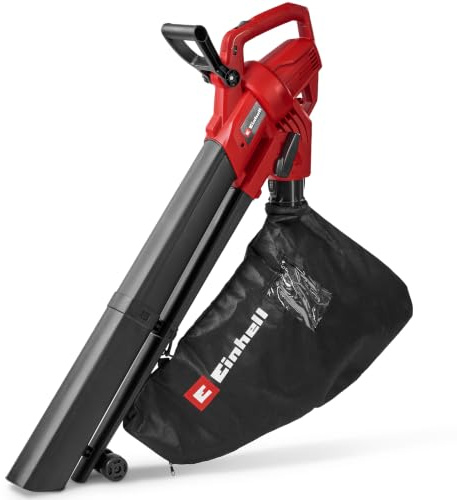 Einhell Aspirateur-souffleur électrique GC-EL 3026 E | 3000 W | Aspiration max. 720 m³/h | Sac 40 L | Soufflage max. 260 km/h | Broyage | Réglage vitesse