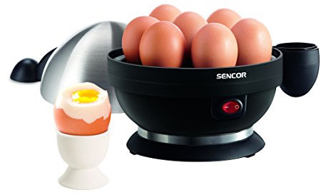 Cuiseur à Œufs, 320-380 W, Noir/Argent
