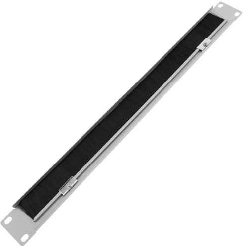 RackMatic - Panel pasacables para rack 19 de 1U con cepillo y color blanco