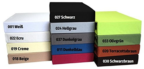 TM Maxx Laken Spannbettlaken Spannbetttuch Tuch Jersey Bettlaken 100% Baumwolle 11 Farben 6 große Größen zur Auswahl Versandfrei (Schwarzbraun (030), 120 x 200 cm)