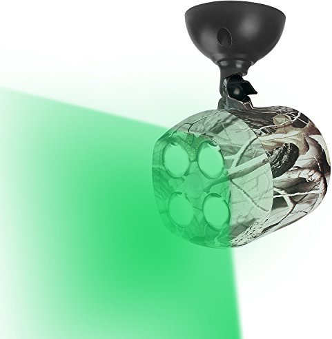 TRAIL WATCHER Deer Feeder Light Hog Hunting Green Light Spotlight PIR Motion Sensor 120°Angle IP65 Waterproof Outdoor Animal Game Feeder Cage (F1)