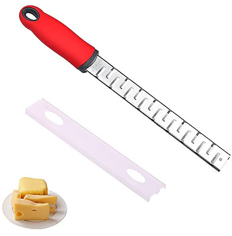 ZoneYan Zester Formaggio, Grattugia Limone, Grattugia Agrumi, Grattugia Affilata Acciaio Inox, Zester Aglio, Grattugia Zenzero, Zester Noce Moscata, Grattugia Lunga Cucina (3)
