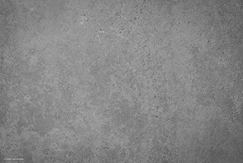 Napfunterlage | Futtermatte für Hunde und Katzen „Betonoptik dunkel“ aus Premium Vinyl - 60x40 cm – rutschhemmend, abwaschbar, reißfest - Made in Germany