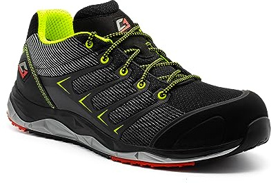 GARSPORT Indianapolis Low 1 S1p, herr säkerhetssko, Svart, 37 EU