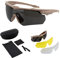 ToopMount Sportbrille Sonnenbrille Anti-UV400 Antibeschlagschutzbrille, Brillen, Autofahrerbrille 3 Gläser für Herren Damen Radfahren, Wandern, Laufen (Khakifarbener Rahmen)
