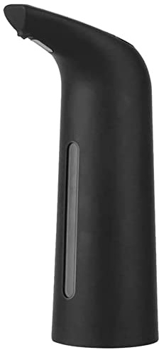 Zunedhys Dispensador de jabón automático negro sin contacto, dispensador de jabón líquido auto para baño de cocina 400Ml