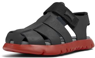Camper Boys Oruga K800242 T-strap Sandal, Black 026, 9.5 UK Child