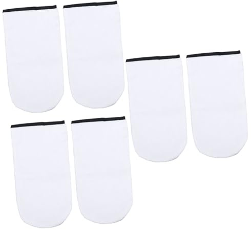 FRCOLOR Lot de 3 paires de en paraffine - En coton - de travail en coton - Moufles en cire de cire chaude - Tapis de bain blanc